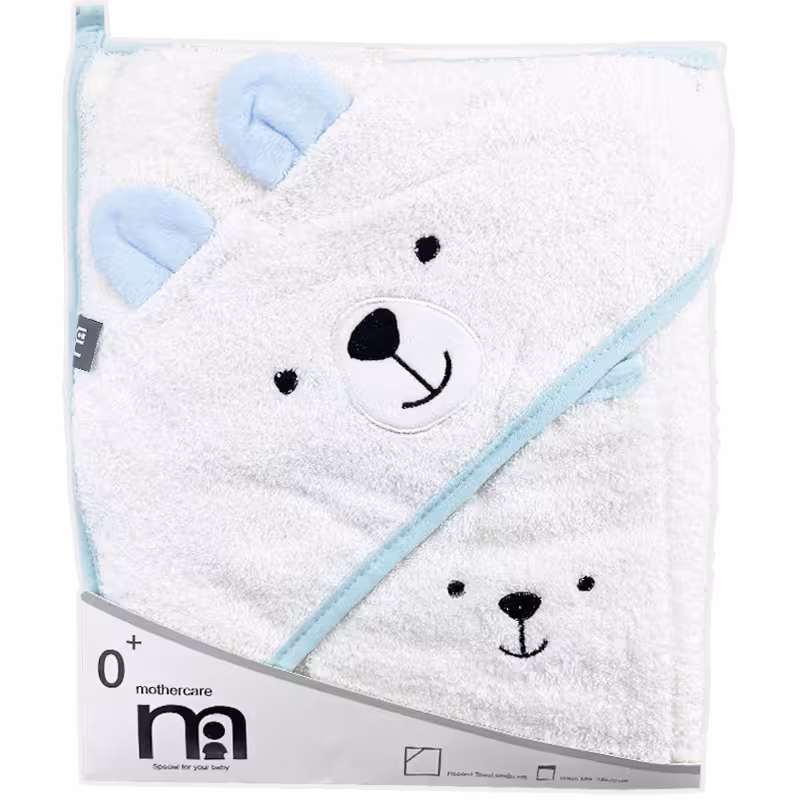 حوله چهارگوش کلاه دار طرح خرس مادركر Mothercare