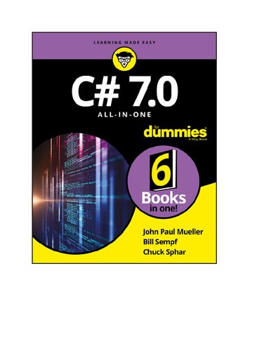 خرید و دانلود نسخه کامل کتاب C# 7.0 All-In-One for Dummies