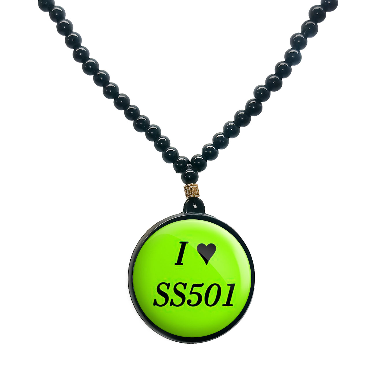 گردنبند پرمانه طرح ss501 کد pmd.2213 مدل دو طرفه