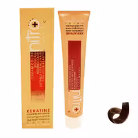 رنگ مو نیترو سری Keratine شماره 8 5 حجم 100 میلی لیتر رنگ بلوند طلایی روشن