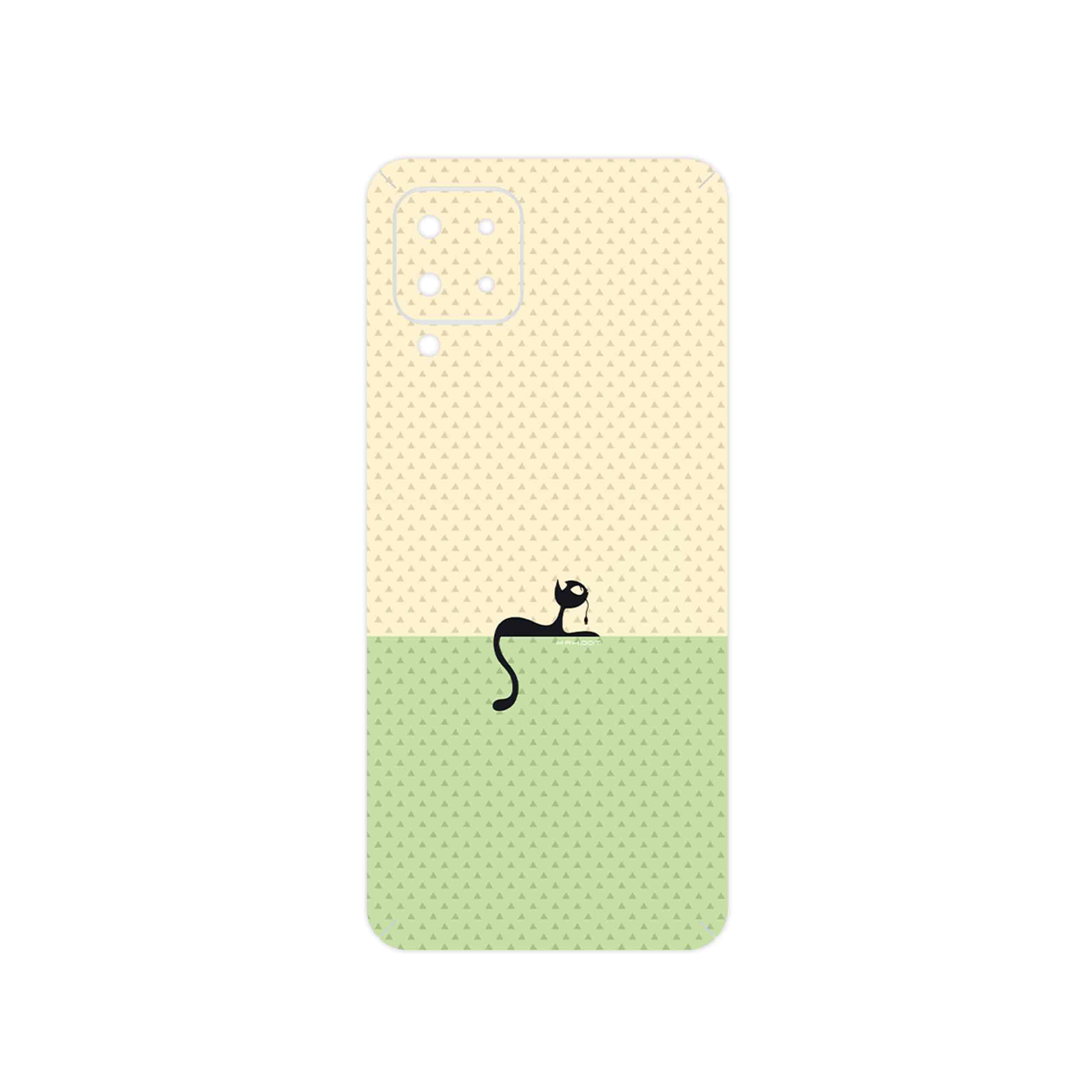 برچسب پوششی ماهوت مدل Minimal Internet Cat Icon مناسب برای گوشی موبایل سامسونگ Galaxy M22