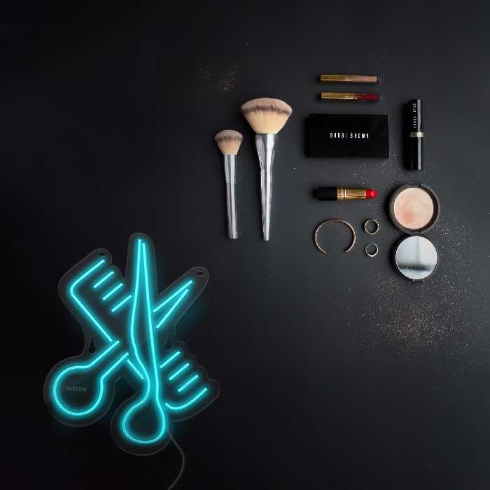 چراغ دیواری نئون دیزاین طرح Barber_TBL