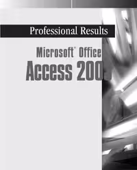 خرید و دانلود نسخه کامل کتاب Microsoft Office Access 2003: professional results