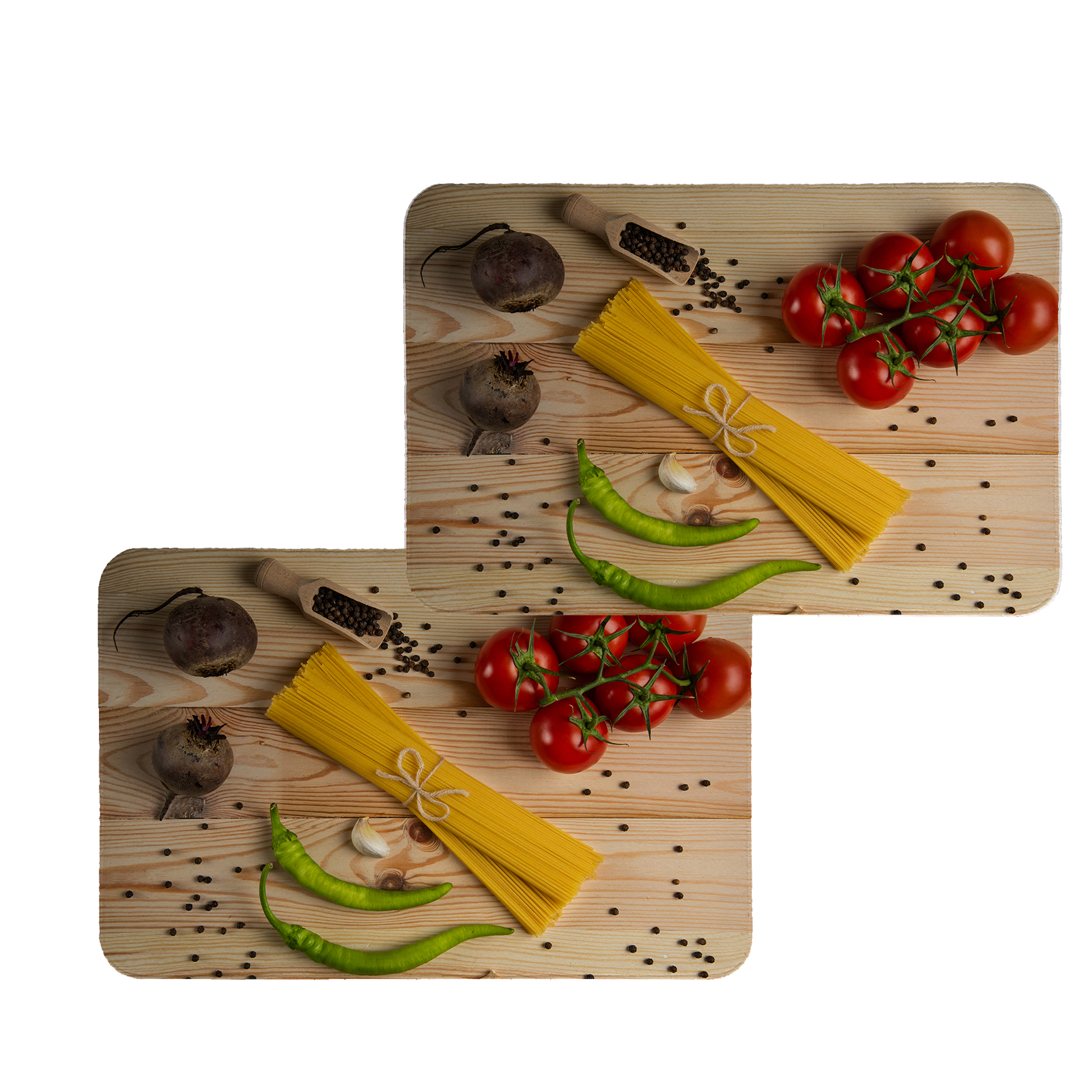 زیربشقابی طرح ماکارونی کد 8343 مجموعه 2 عددی