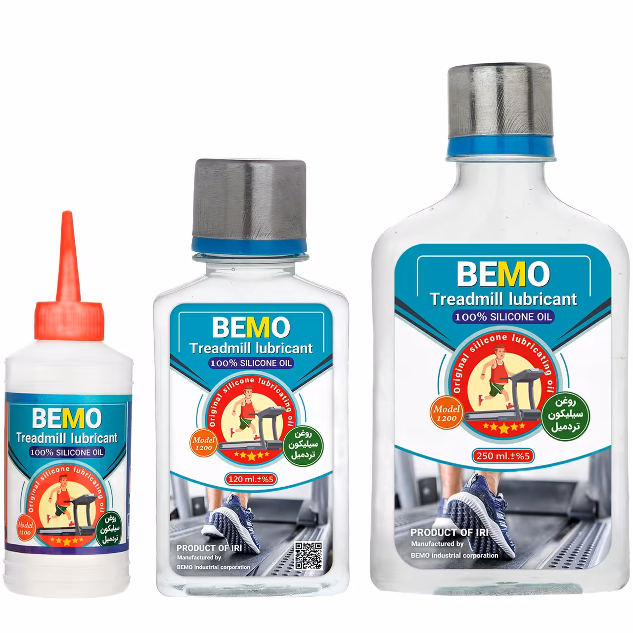 روغن تردمیل بمو مدل G3 حجم 450 میلی لیتر بسته 3 عددی