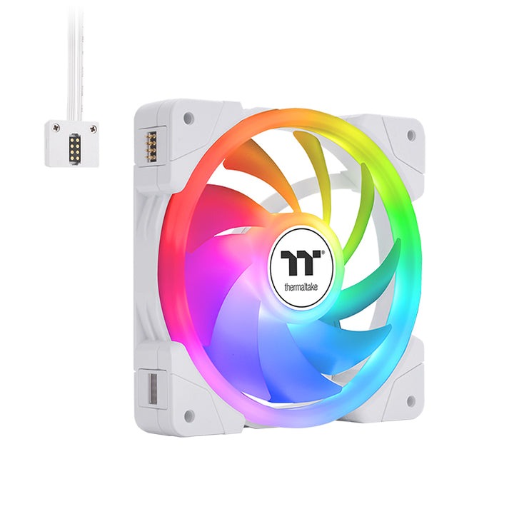 خرید فن خنک کننده پردازنده ترمالکیت Thermaltake SWAFAN EX14 ARGB Sync PC Cooling Fan White TT Premium Edition (3-Fan Pack) با بهترین قیمت
