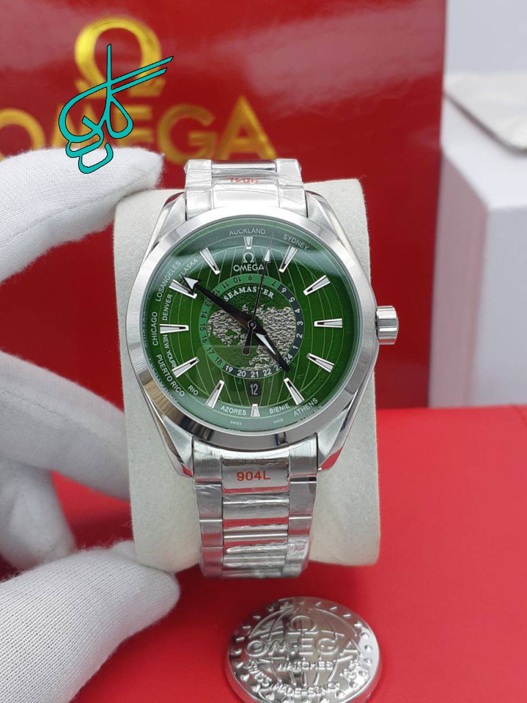 خرید ساعت مردانه امگا سی مستر موتور اتومات ساخت ژاپن جنس استیل رنگ ثابت و ضدحساسیت جنس شیشه سافایر ضدخش کد 1918146 - ردگل