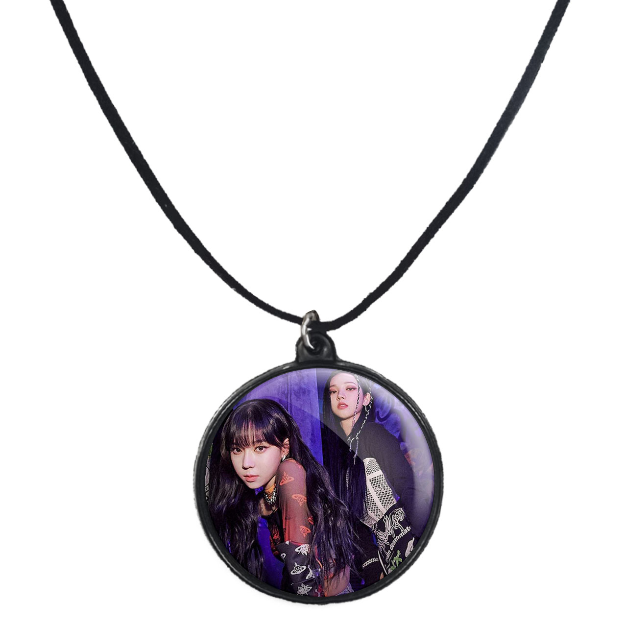 گردنبند پرمانه طرح aespa کد pmb.18716 مدل دو طرفه