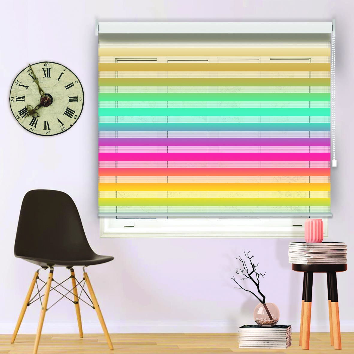 پرده زبرا مدل RC-6 سایز 150x200 سانتی متر