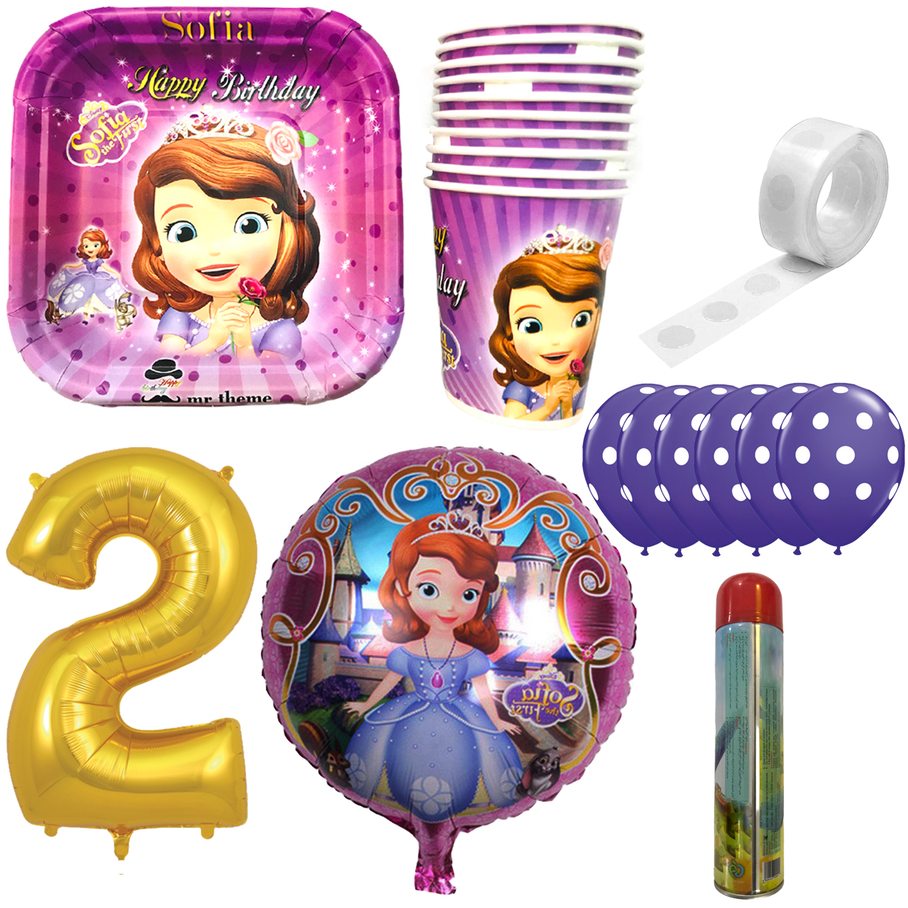 مجموعه 30 عددی تم تولد مسترتم طرح سوفیا کد 2