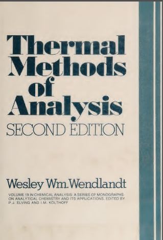 خرید و دانلود نسخه کامل کتاب Thermal methods of analysis - Pdf