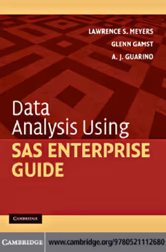 خرید و دانلود نسخه کامل کتاب Data Analysis Using SAS Enterprise Guide