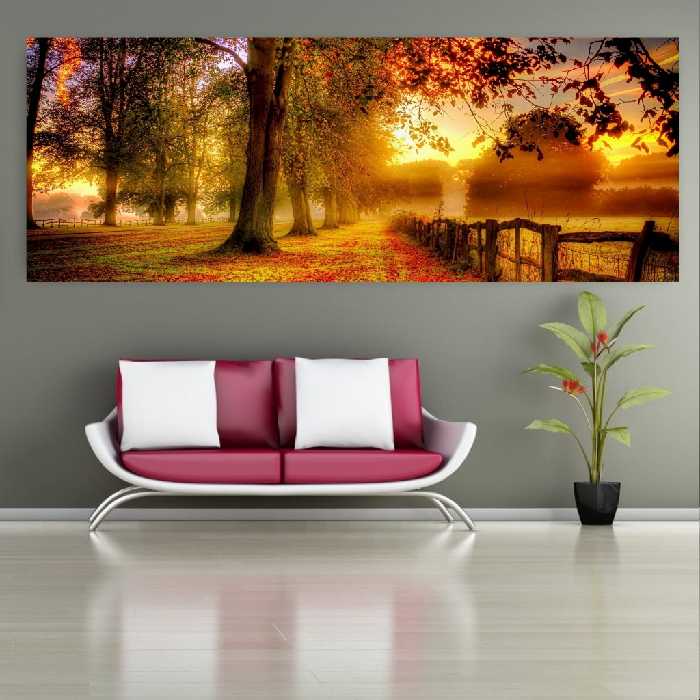 تابلو بوم طرح پاییز مدل SDB3507