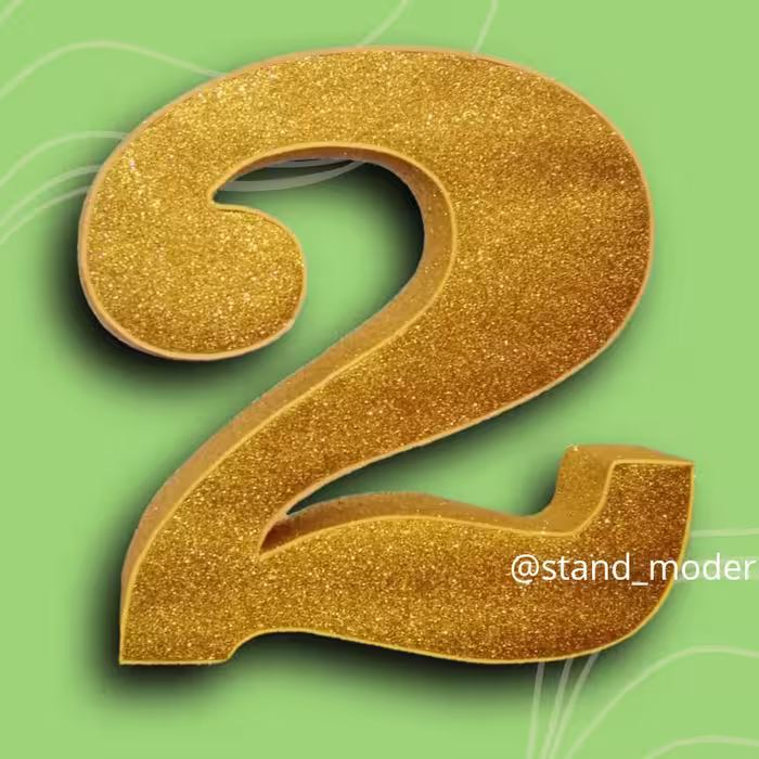 استند عدد 2 سه بعدی با ارتفاع 20 سانت تعداد 3 تا موجوده به رنگ طلایی و صورتی و خام و 25 سانت یک خام موجود است