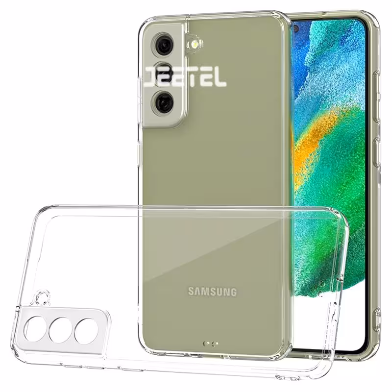 قاب شفاف گوشی Samsung Galaxy S21 FE 5G مدل ژله ای محافظ لنزدار