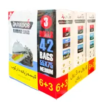 کیسه زباله دارکوب مدل DAR_ZBOXabi-MED42 کد 10 بسته 3 عددی