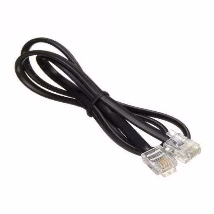 سیم تلفن 2 متری مدل PHONE CABLE دو سر سوکت و ضد نویز با کیفیت عالی و اصل