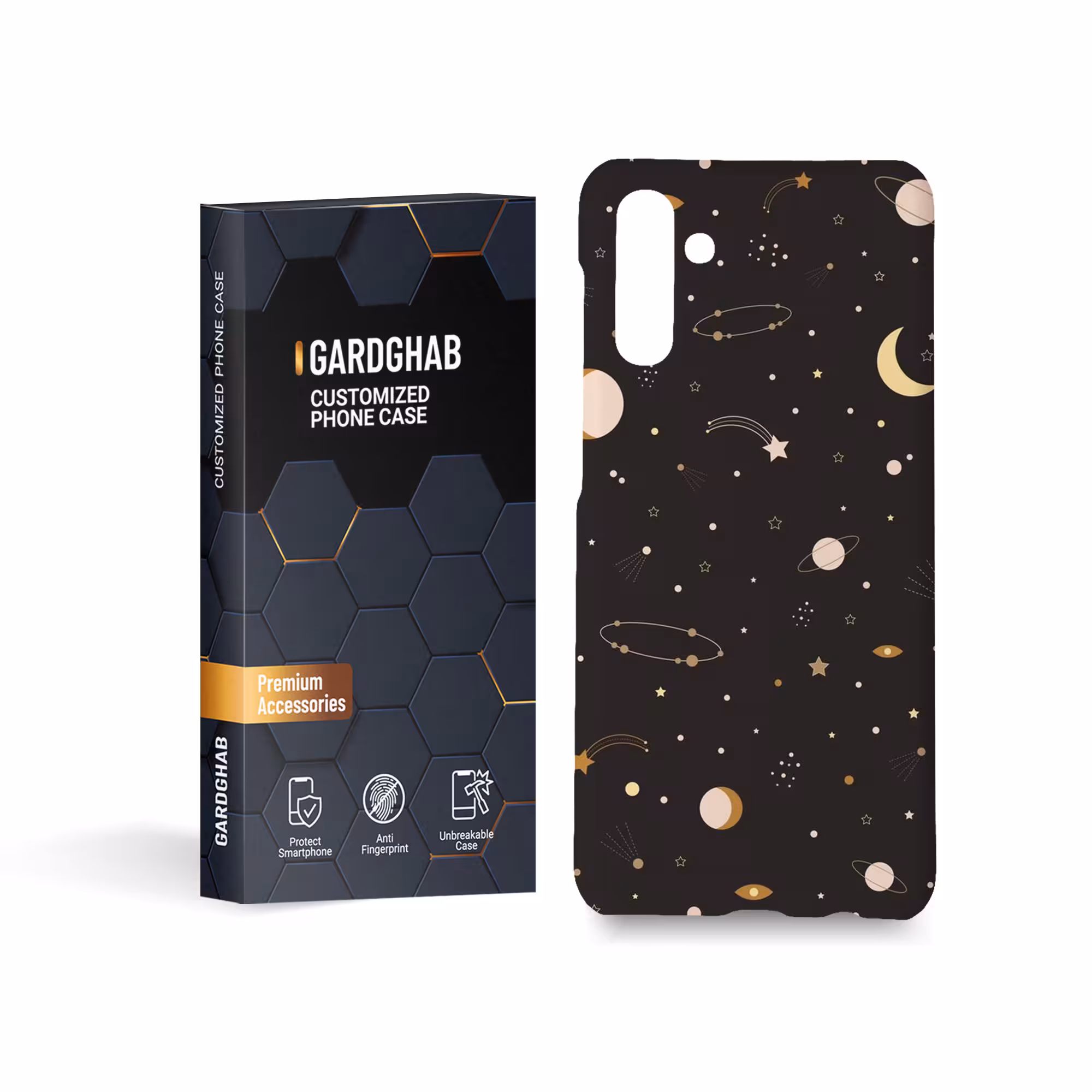 کاور گارد قاب مدل کهکشانی مناسب برای گوشی موبایل سامسونگ Galaxy A13 5g / A04s