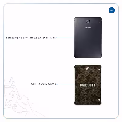 برچسب پوششی ماهوت مدل Call-of-Duty-Game مناسب برای تبلت سامسونگ Galaxy Tab S2 8.0 2015 T715