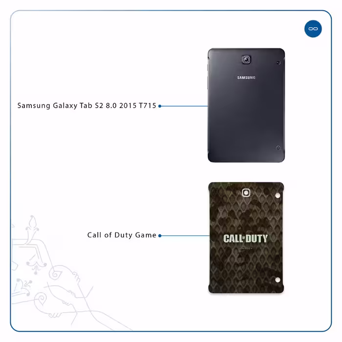 برچسب پوششی ماهوت مدل Call-of-Duty-Game مناسب برای تبلت سامسونگ Galaxy Tab S2 8.0 2015 T715