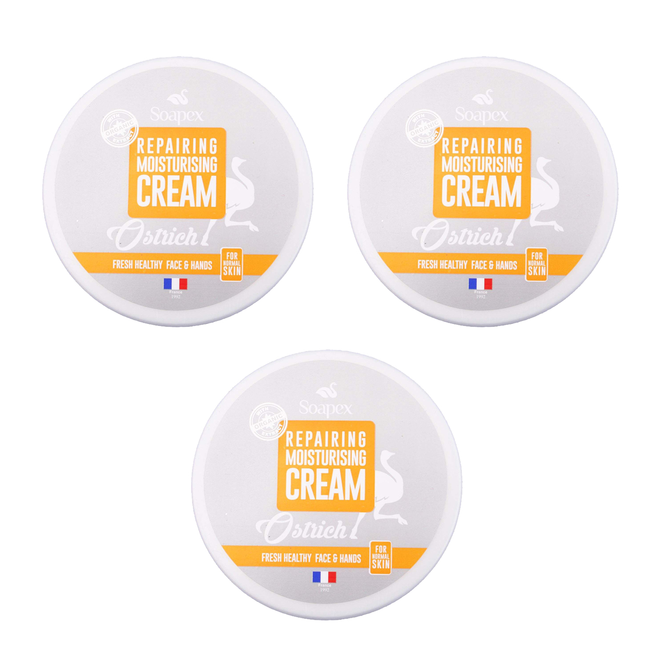 کرم مرطوب کننده سوپکس مدل OSTRICH حجم 220 میلی لیتر مجموعه 3 عددی