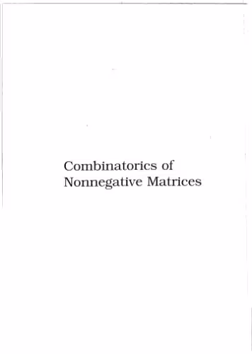 خرید و دانلود نسخه کامل کتاب Combinatorics of nonnegative matrices