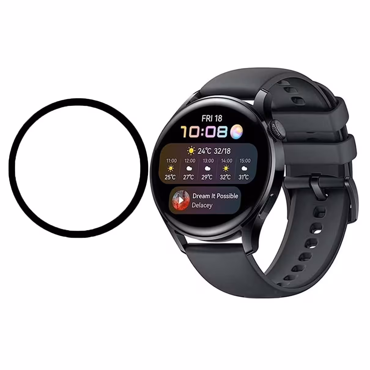 محافظ صفحه نمایش مدل pmma مناسب برای ساعت هوشمند هوآوی Watch 3 46mm