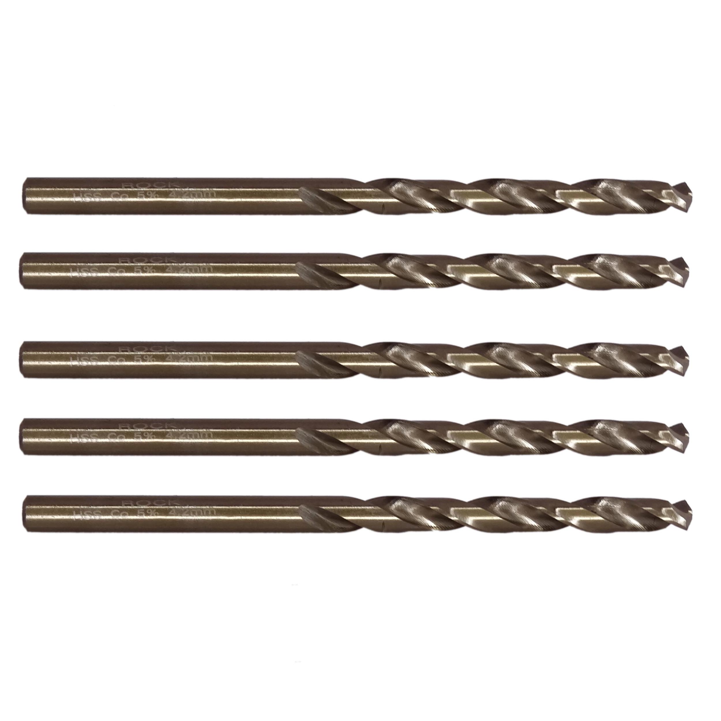 مته فلز کبالت راک مدل MMA-RC4.2mm سایز 4.2 میلی متر مجموعه 5 عددی