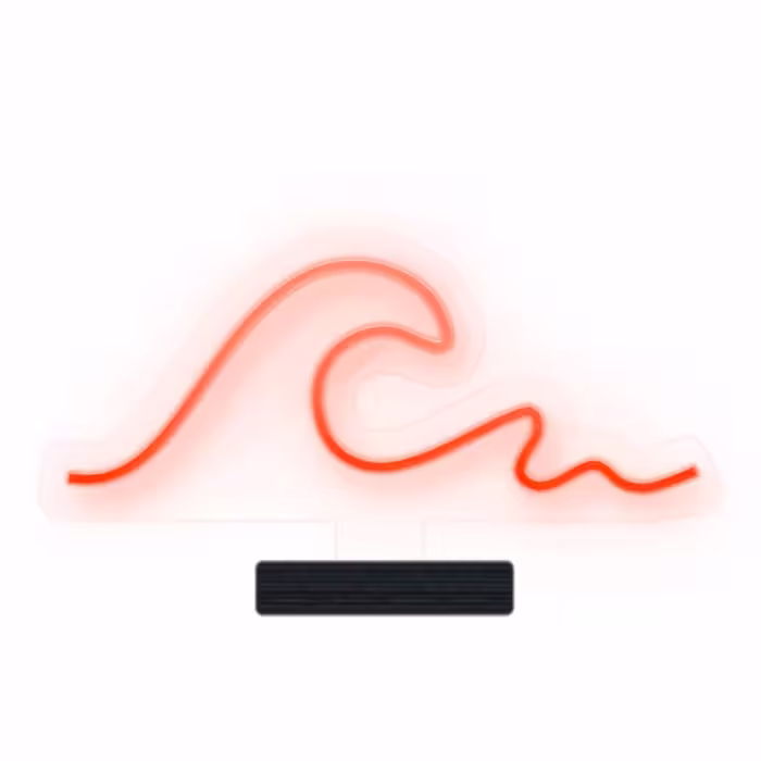 چراغ رومیزی ریموت دار مدل WAVE-GL_ORG-GLASS