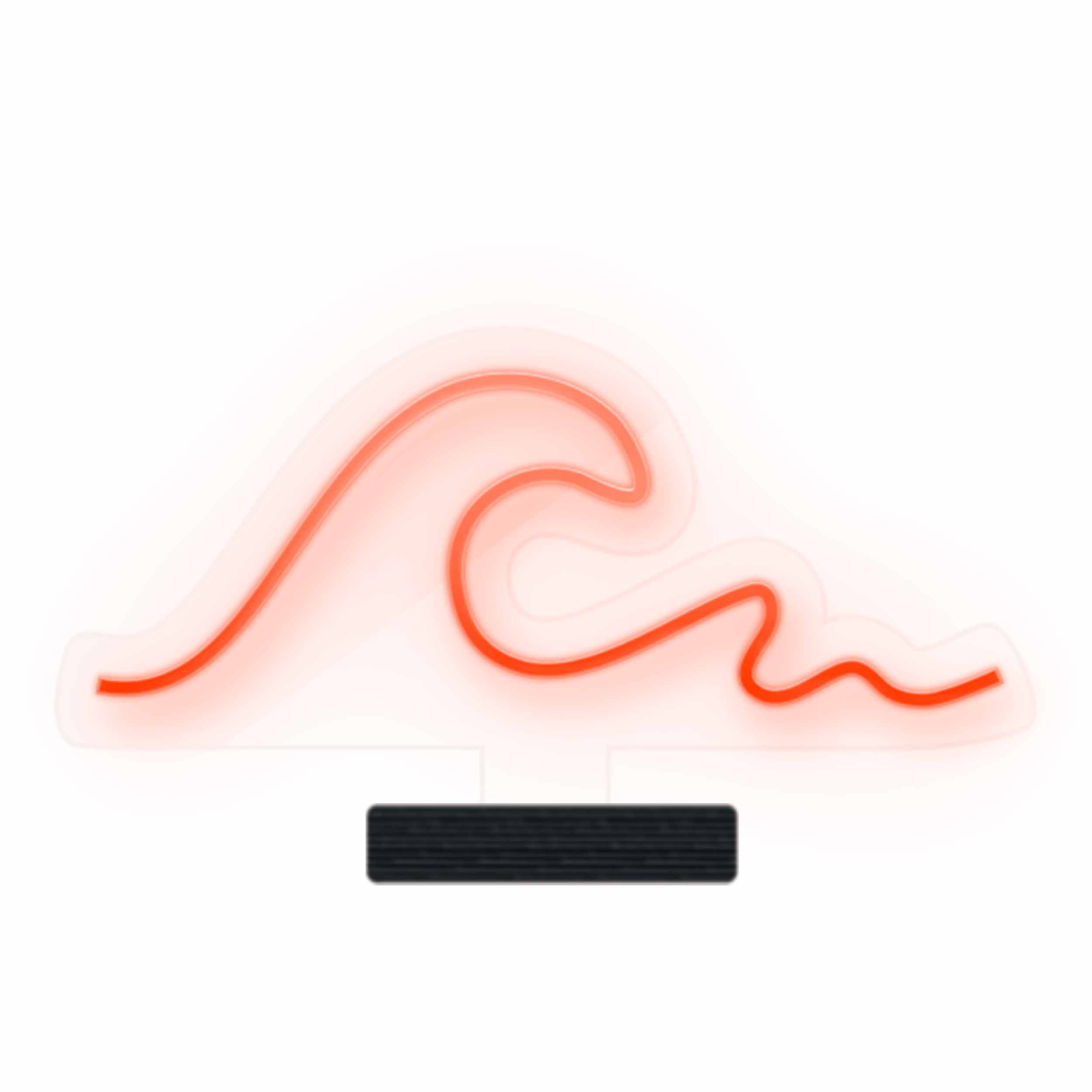 چراغ رومیزی ریموت دار مدل WAVE-GL_ORG-GLASS