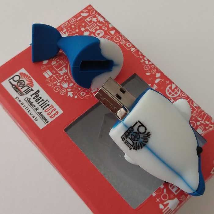 فلش مموری پرلیت یو اس بی طرح دلفین مدل W-62-U3 ظرفیت 64 گیگابایت