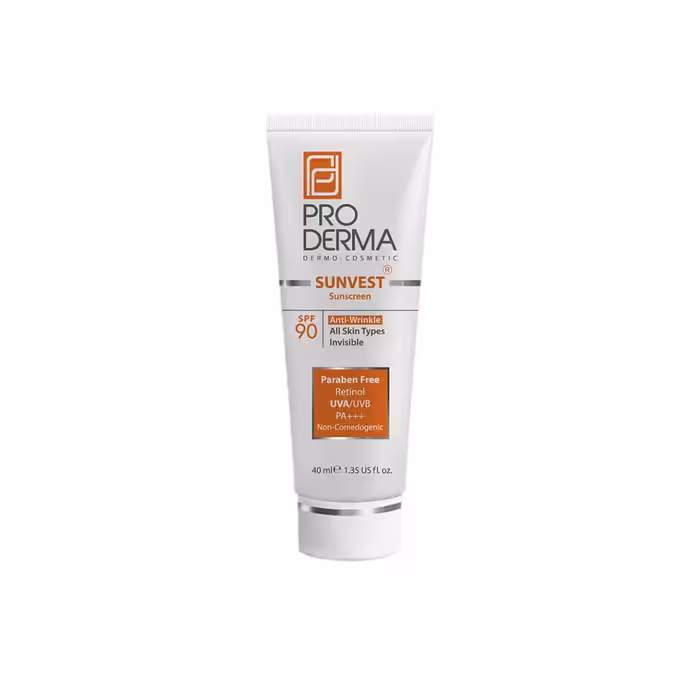 ضد آفتاب و ضد چروک بی رنگ SPF90 پرودرما