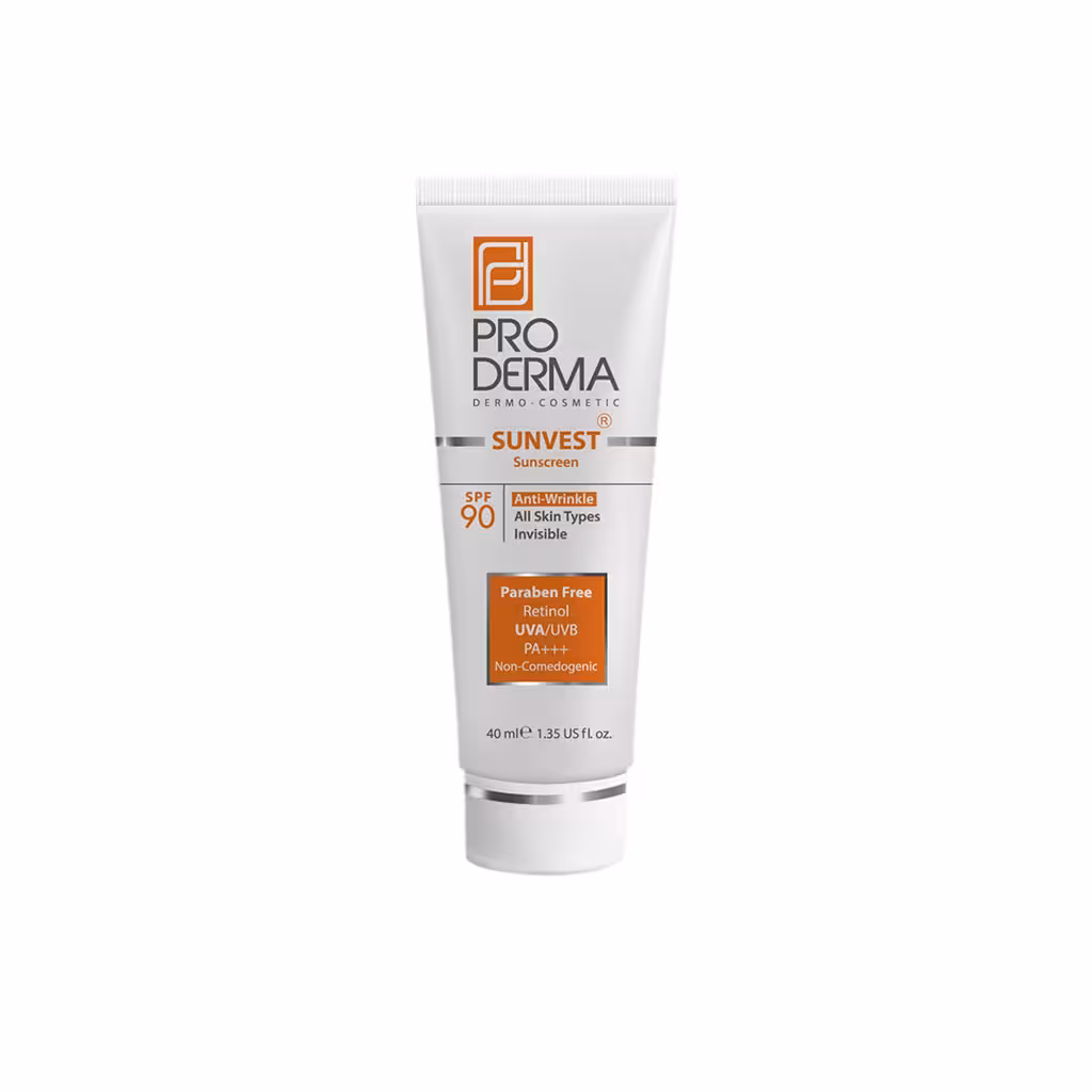 ضد آفتاب و ضد چروک بی رنگ SPF90 پرودرما