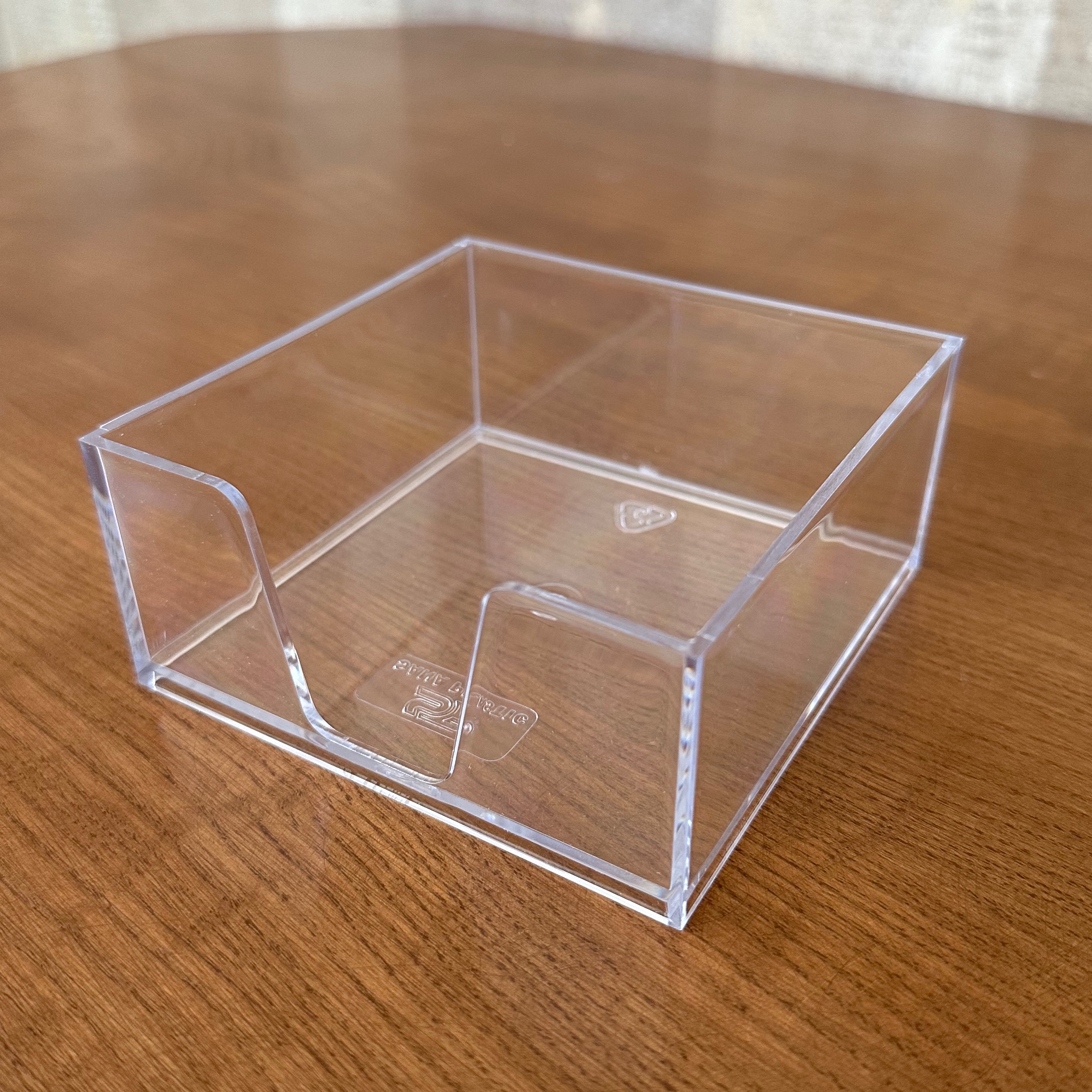 جاکاغذی شفاف کریستال جای کاغذ یادداشت کریستالی