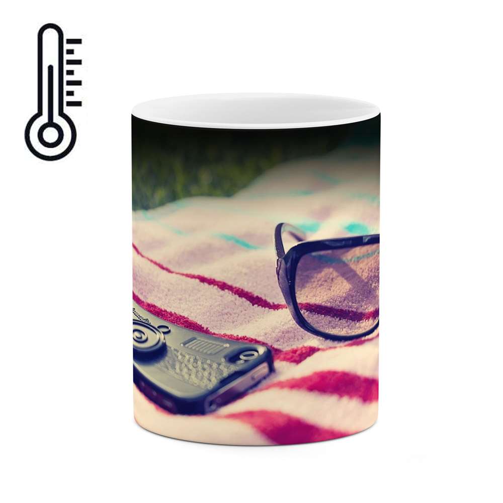 ماگ حرارتی کاکتی طرح عینک مدل mgh12855