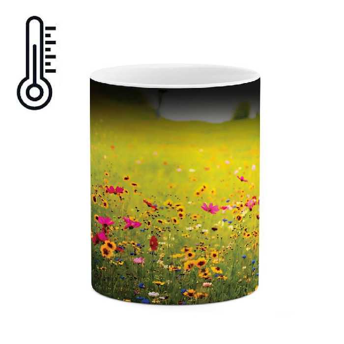 ماگ حرارتی طرح دختری در طبیعت مدل mgh04806