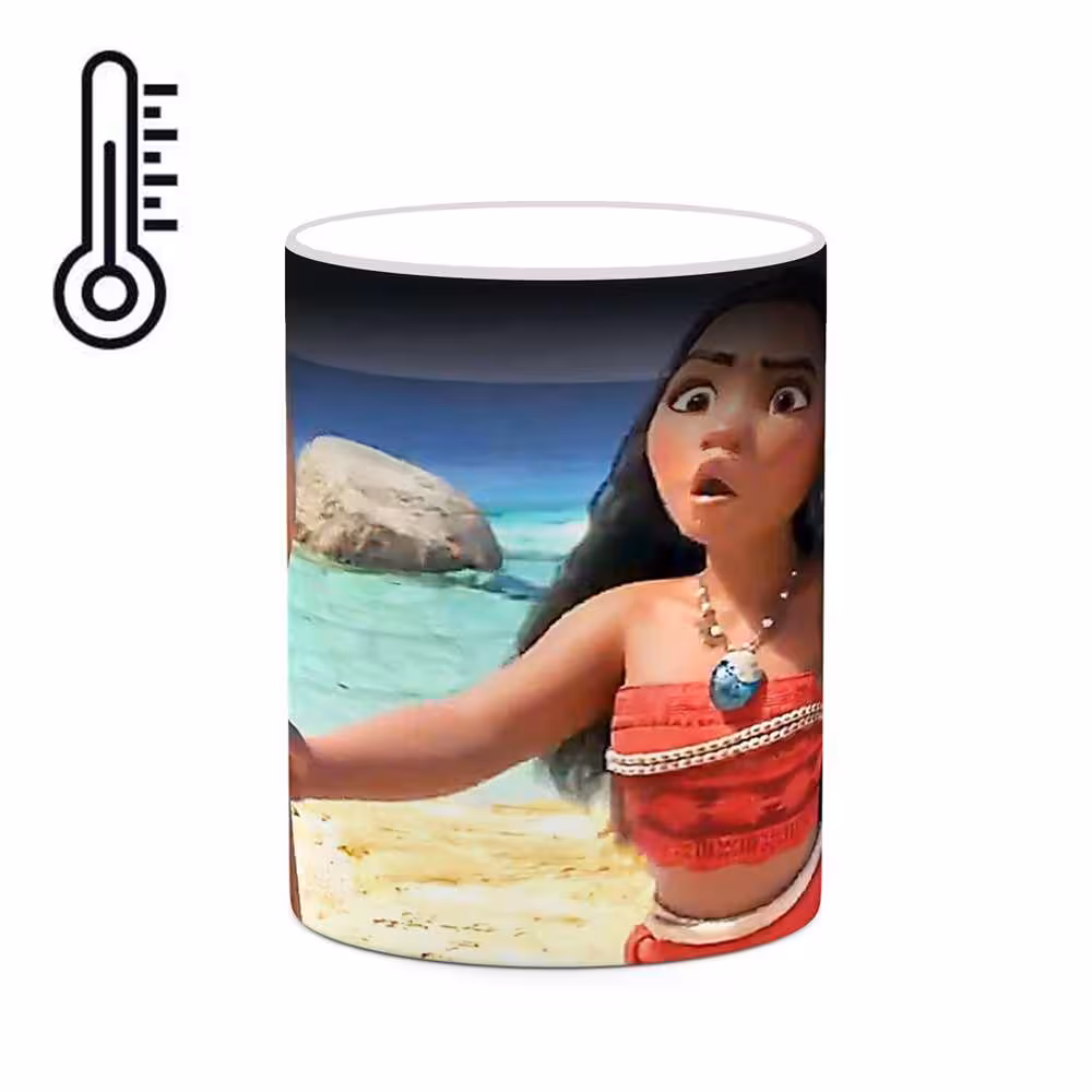 ماگ حرارتی کاکتی طرح کارتون Moana مدل mgh22903