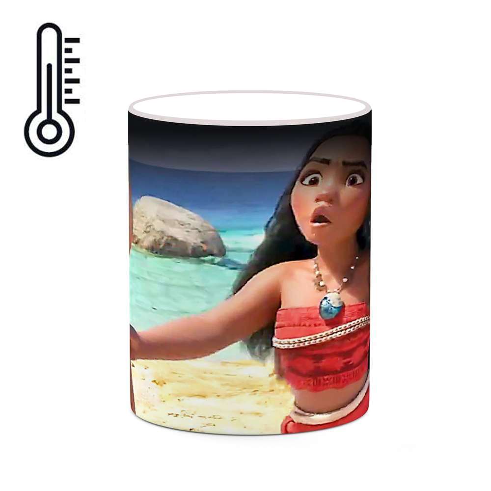 ماگ حرارتی کاکتی طرح کارتون Moana مدل mgh22903