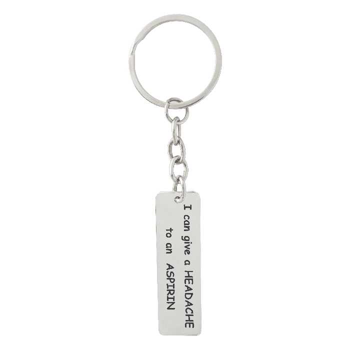 جاکلیدی نقره ترمه مدل i can give a headache کد sam 0023