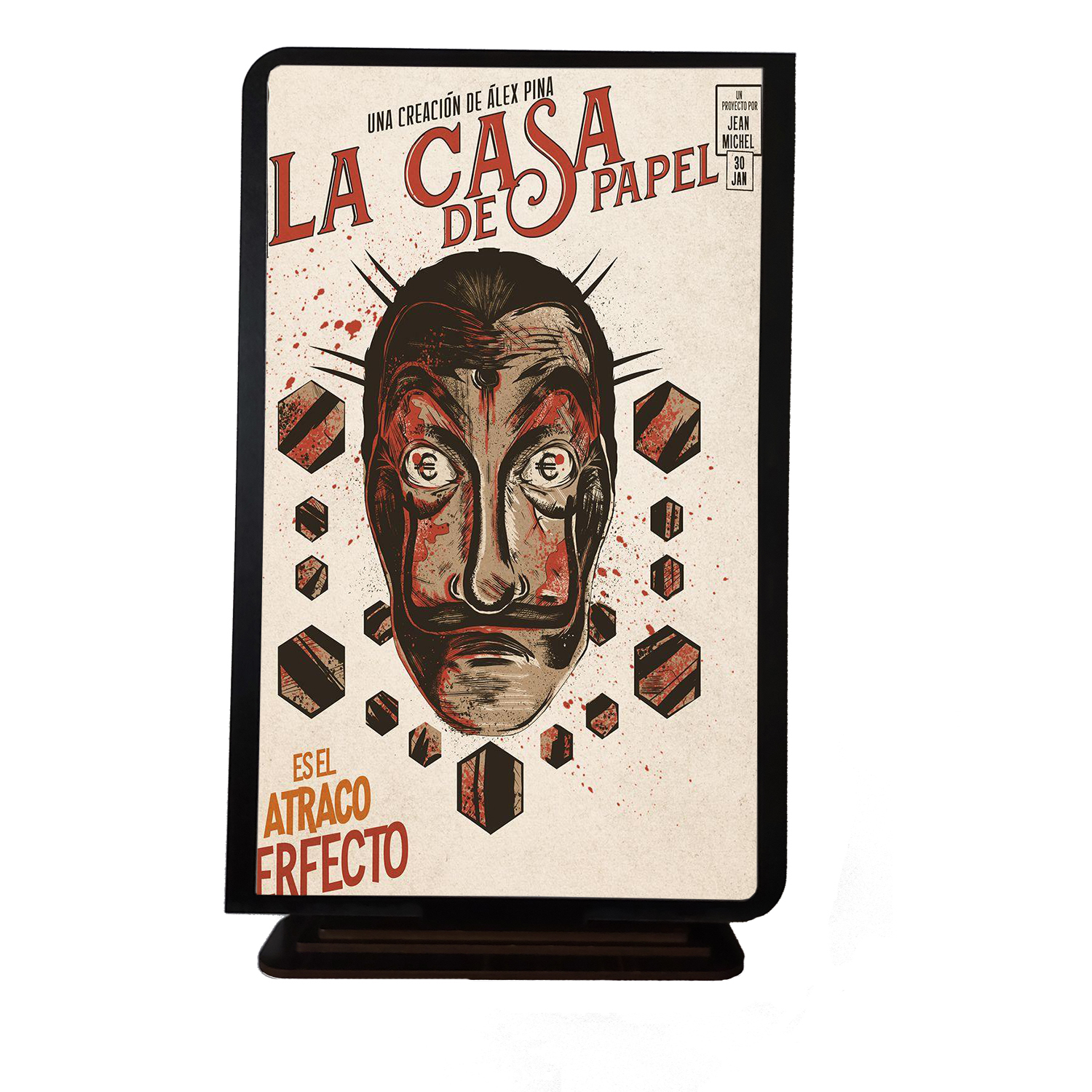 تابلو شاسی رومیزی طرح Money Heist