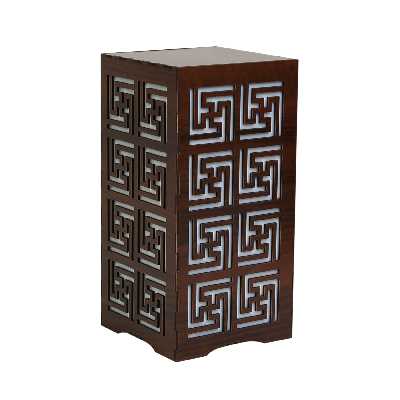 آباژور رومیزی چوب آرا طرح مار پیچی مدل A3