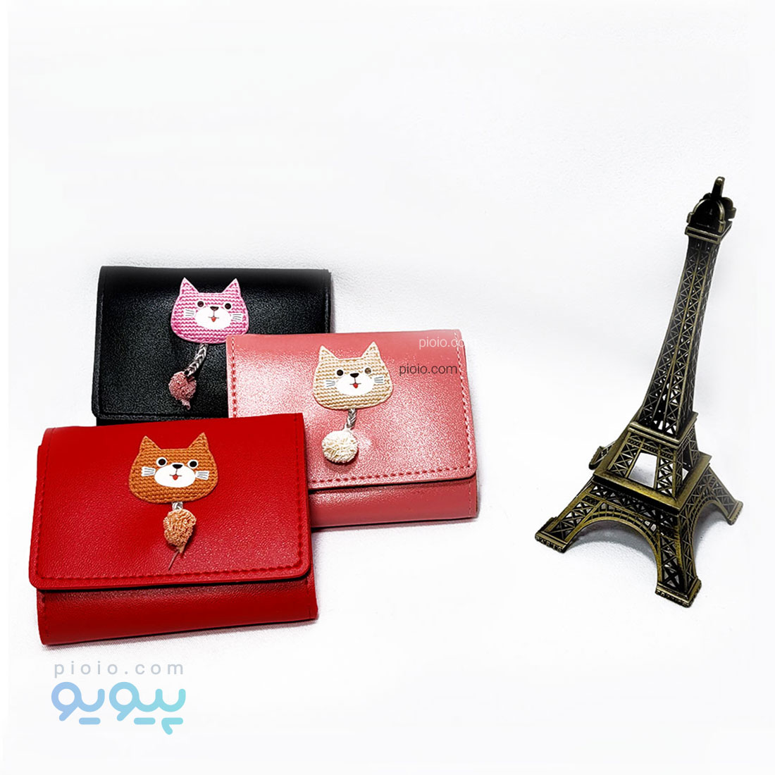 کیف پول سه لت طرح فانتزی گربه
