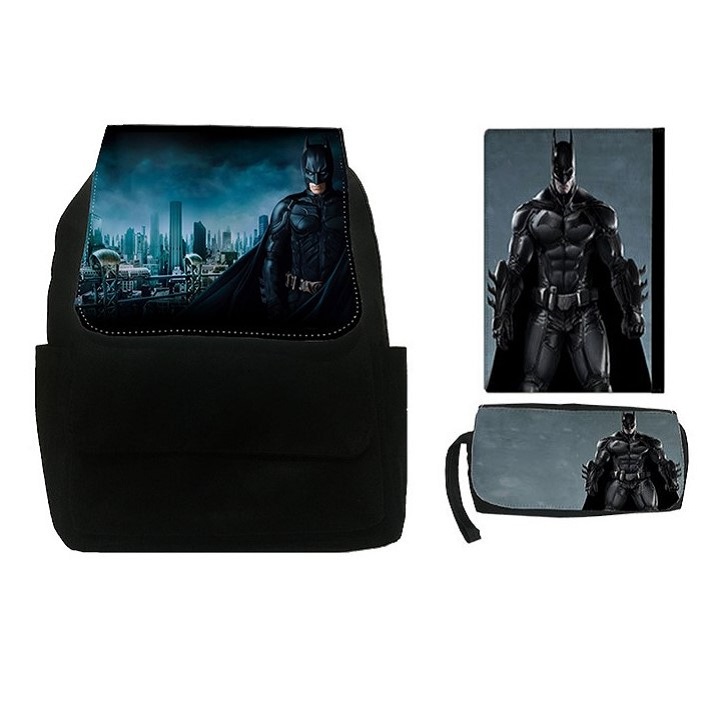 کوله پشتی طرح بتمن SL1 همراه کلاسور و جامدادی