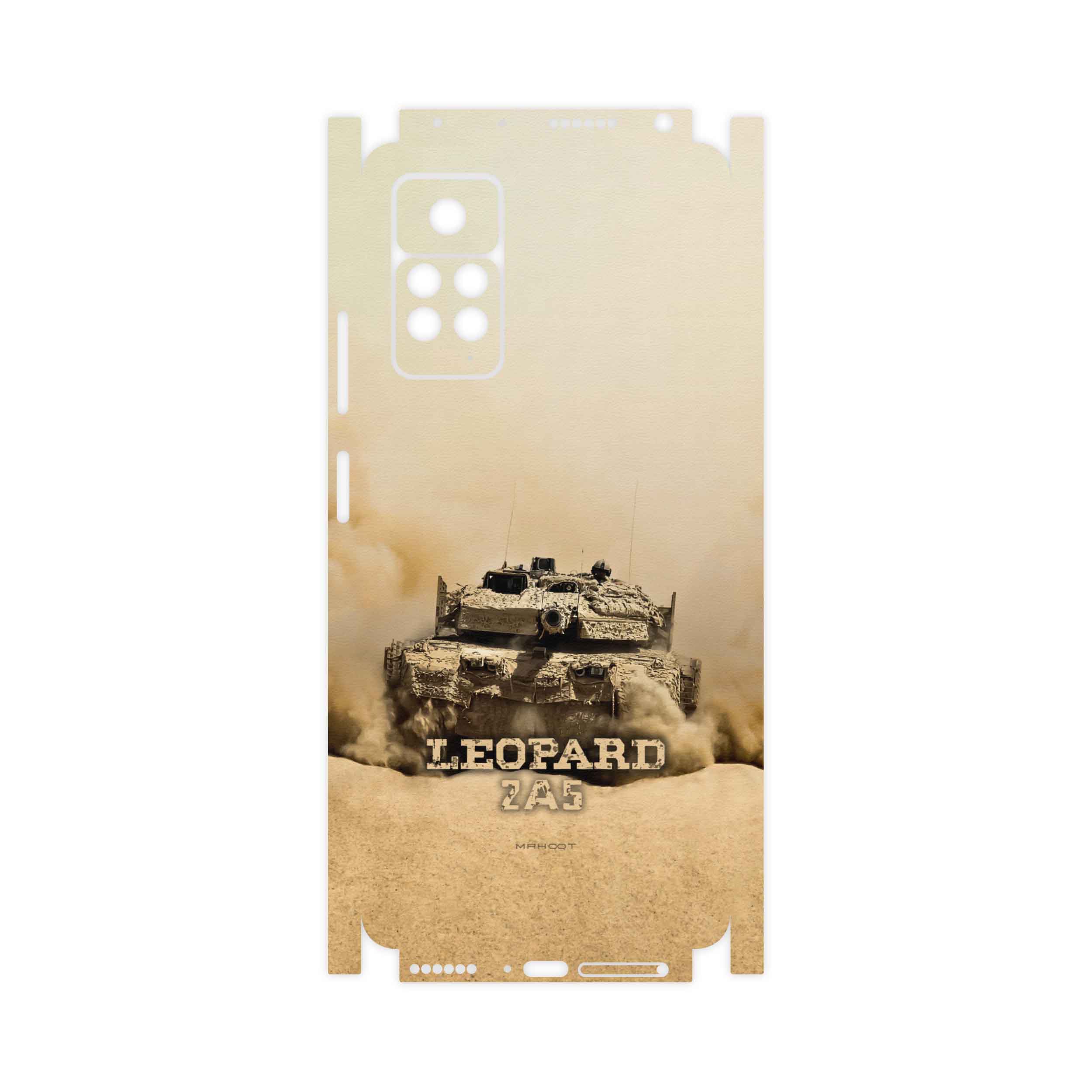 برچسب پوششی ماهوت مدل Leopard-2A5-tank-FullSkin مناسب برای گوشی موبایل شیائومی Redmi Note 11 Pro