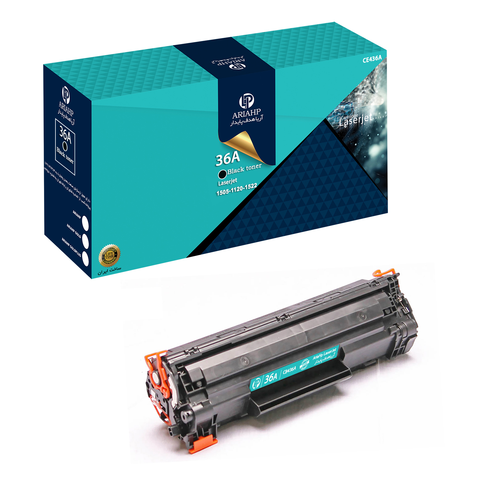 تونر مشکی آریا اچ پی مدل 36A