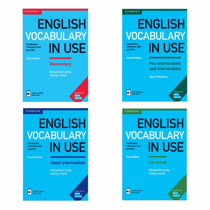 کتاب English Vocabulary in Use اثر جمعی از نویسندگان انتشارات کمبریج 4جلدی