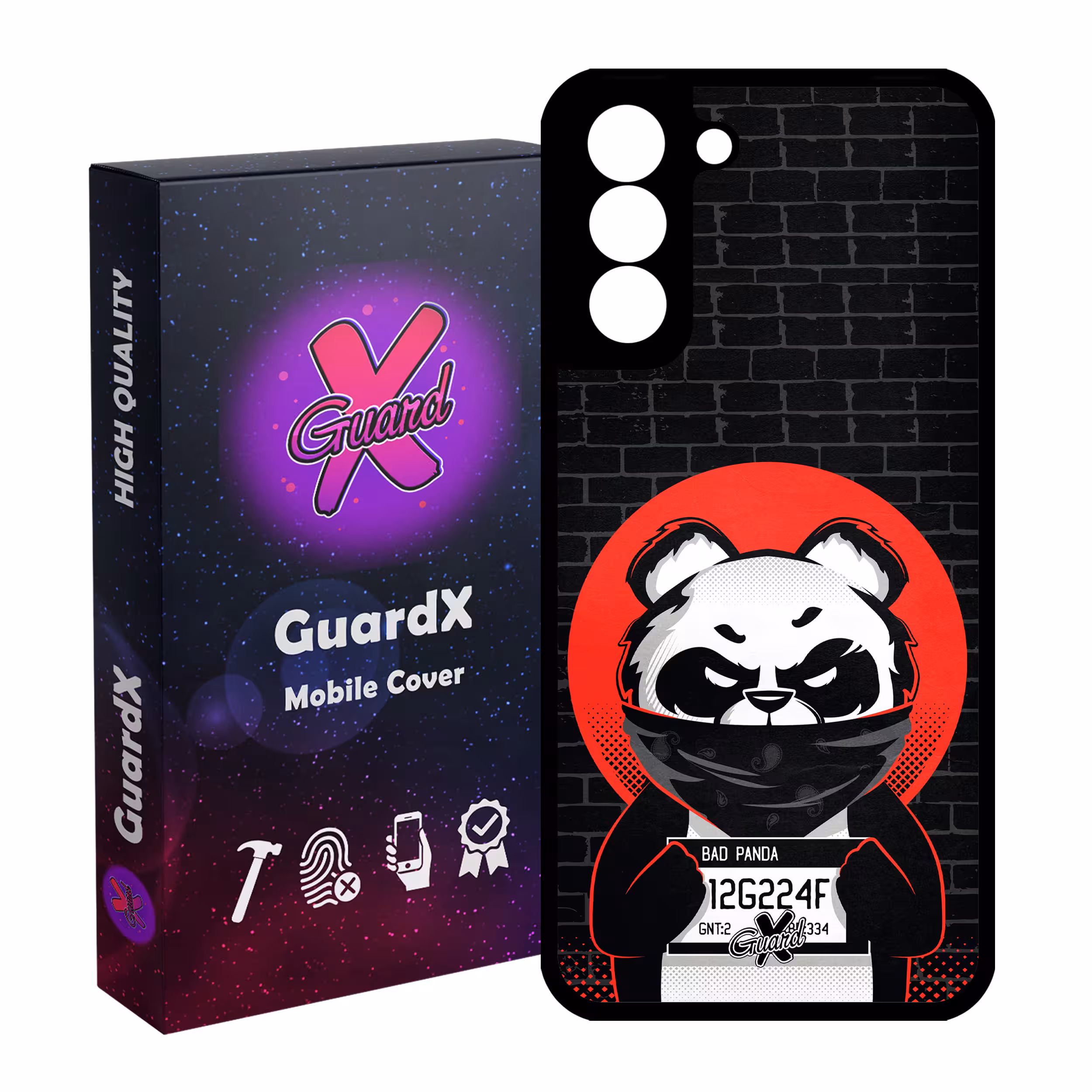 کاور گارد ایکس طرح Panda مدل Glass10241 مناسب برای گوشی موبایل سامسونگ Galaxy S21 FE