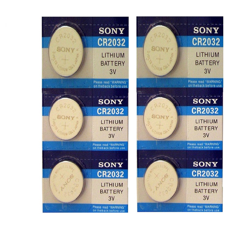 باتری سکه ای  مدل CR2032 بسته 6 عددی 