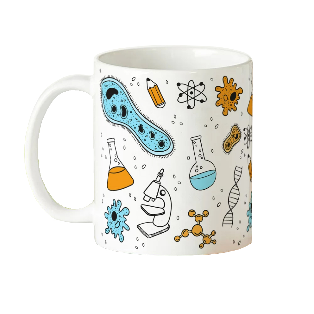 ماگ طرح دانشجو بیولوژی و آزمایشگاهی زیست شناسی