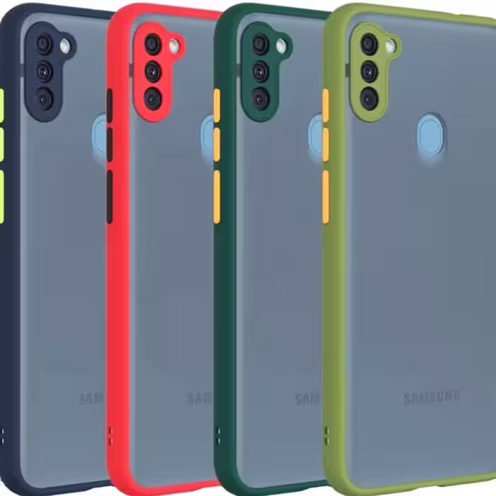 کاور مدل پشت مات لنزدار مناسب برای گوشی موبایل سامسونگ galaxy a11 / m11